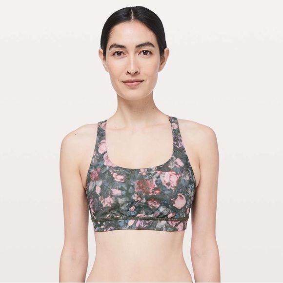 Lululemon Energy Bra Frosted Rose Multi - 4 - Picture 2 of 9